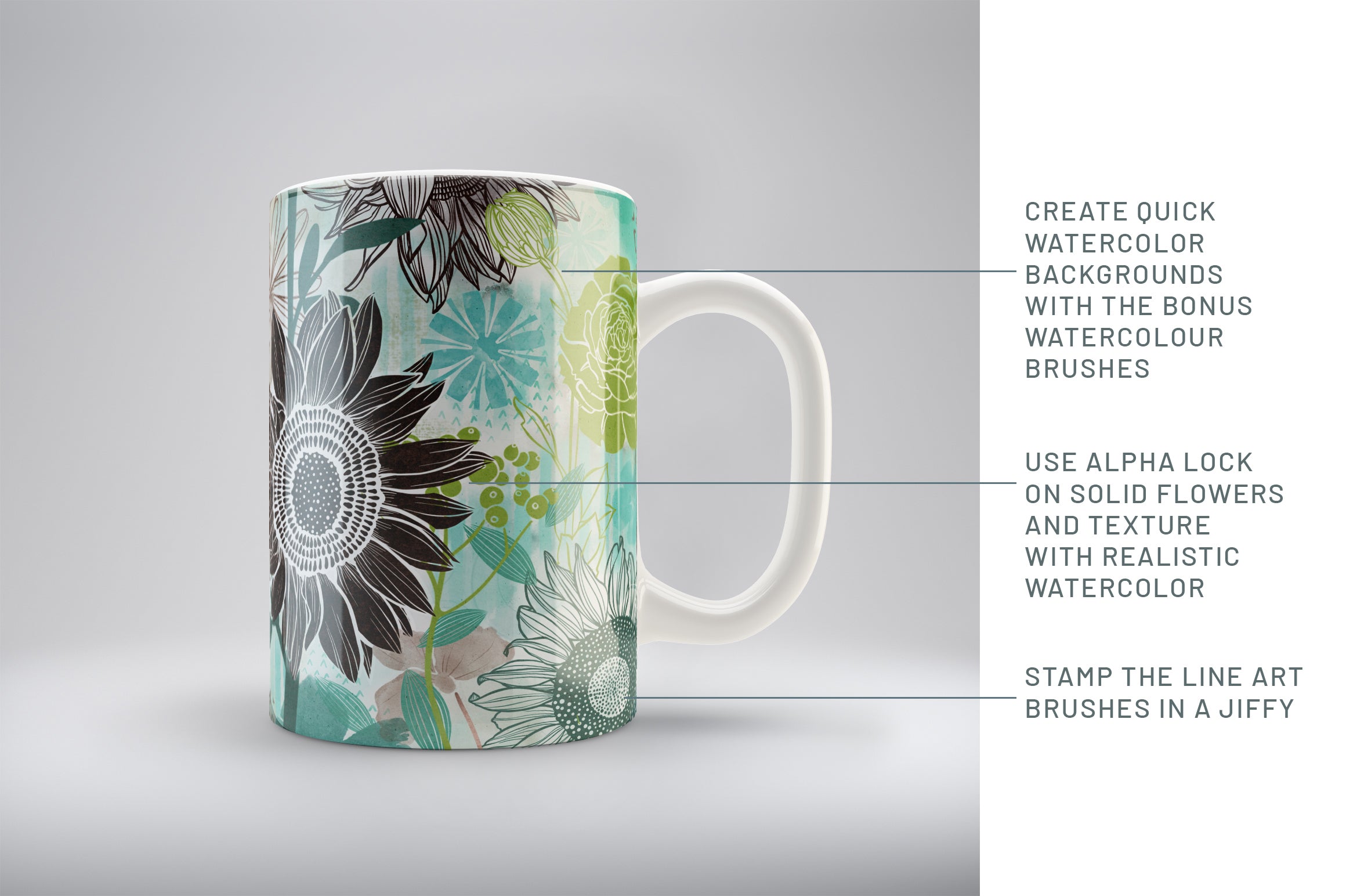 Volume 27 - Procreate Floral Brush Stamps 4