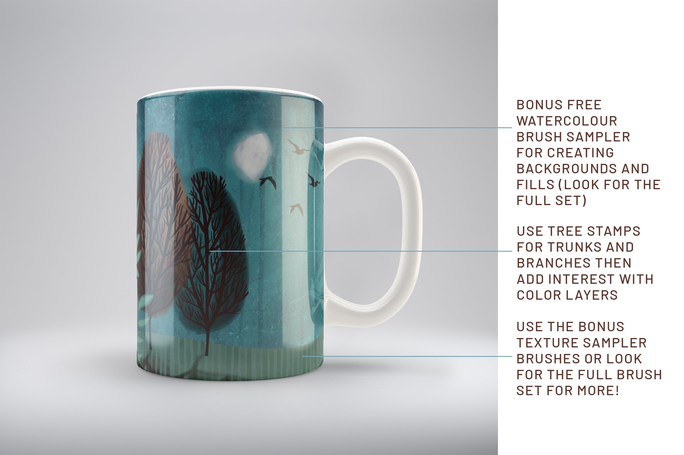 Volume 37 - Stylized Trees and Shrubs for Procreate