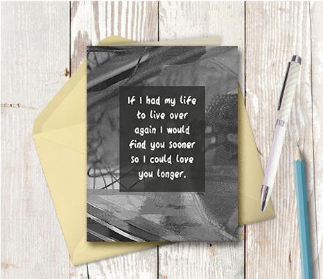 0601 Love You Sooner Note Card - deloresartcanada