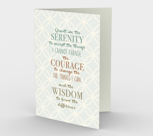 1312. Grant Me Serenity v.7  Card by DeloresArt - deloresartcanada