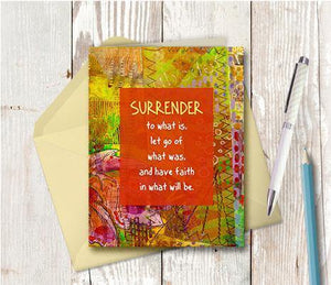 0615 Surrender Note Card - deloresartcanada