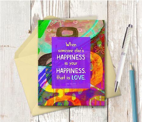 0616  Someone Elses Happiness Note Card