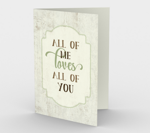 1268. All Of Me Loves All Of You v.3  Card by DeloresArt