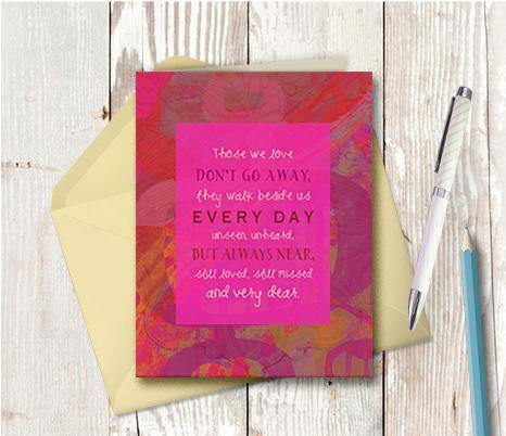 0618 Those We Love Sympathy Note Card