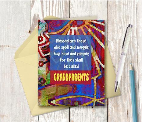 0628 Grandparents Snuggle Note Card - deloresartcanada