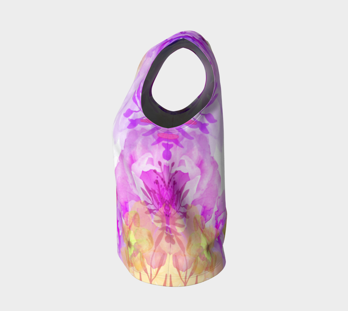 Nature's Bounty Loose Tank in Purples and Golds - deloresartcanada
