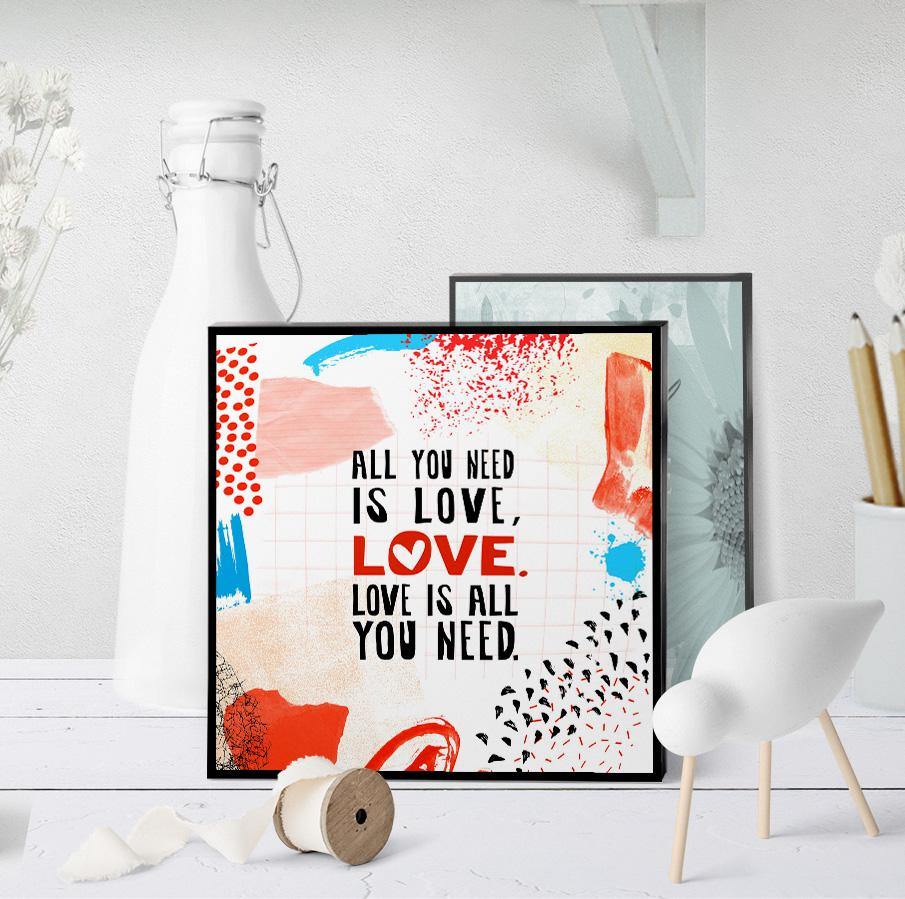 0631 All You Need Is Love Art - deloresartcanada