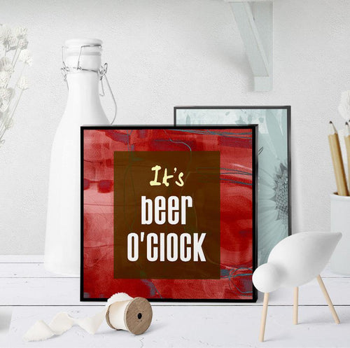 0633 Beer O'Clock Art - deloresartcanada