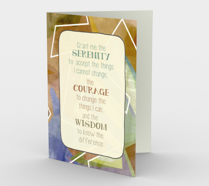 1311. Grant Me Serenity v.7 Masculine  Card by DeloresArt