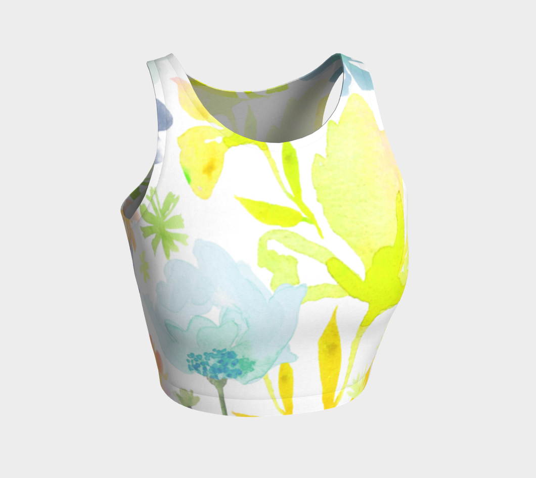 Dreamy Garden Crop Top by Deloresart - deloresartcanada