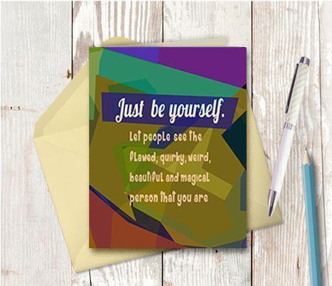0658 Be Yourself Note Card