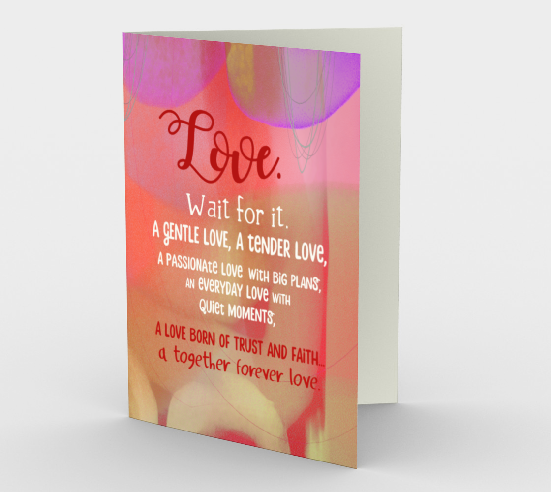 0097 Together Forever Love Card by DeloresArt - deloresartcanada