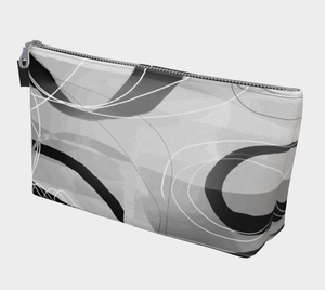 Shenanigans Makeup Bag in Greyscale - deloresartcanada