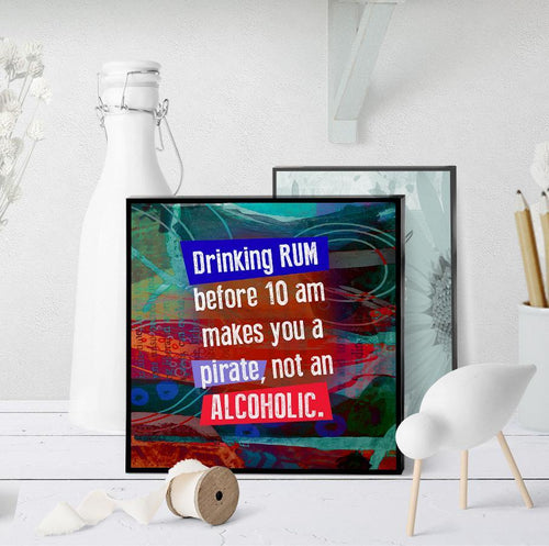 0673 Drinking Rum Before 10 A.M. Art - deloresartcanada