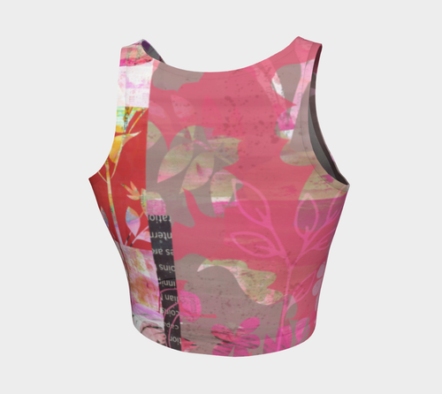 Flourish Collage Crop Top by Deloresart - deloresartcanada