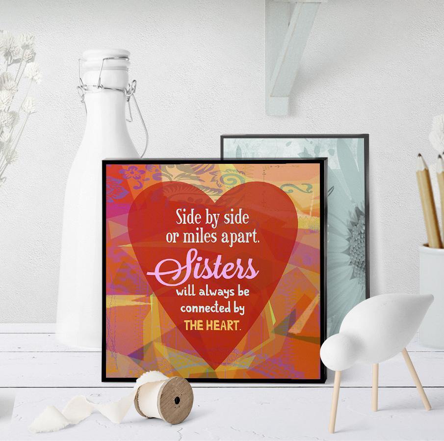 0676 Sister Side By Side Art - deloresartcanada