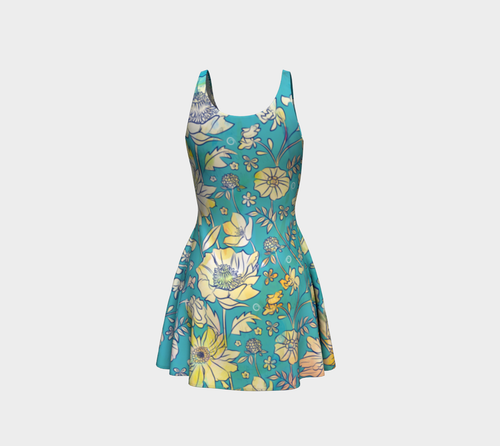 Francella Turqouise Dress by Deloresart