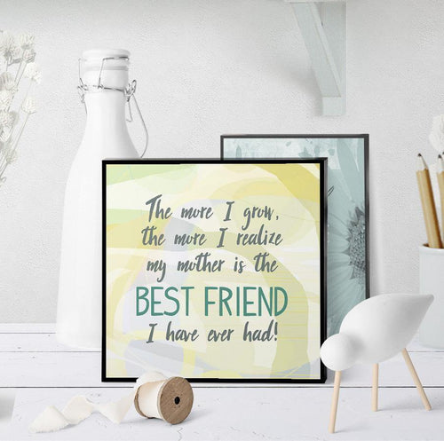 0683 Mother Best Friend Art - deloresartcanada