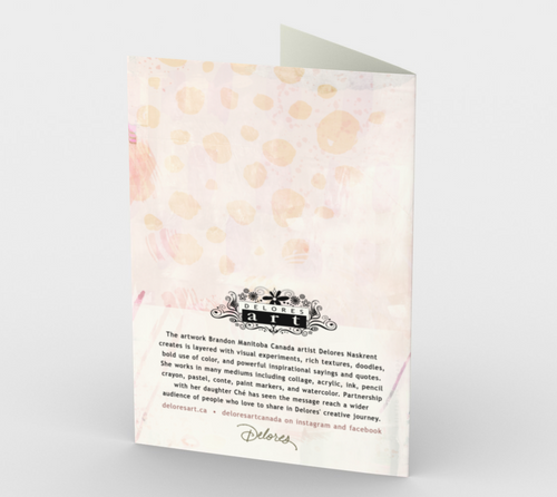 1330 Life Doesn't Have to be Perfect Card by Deloresart - deloresartcanada