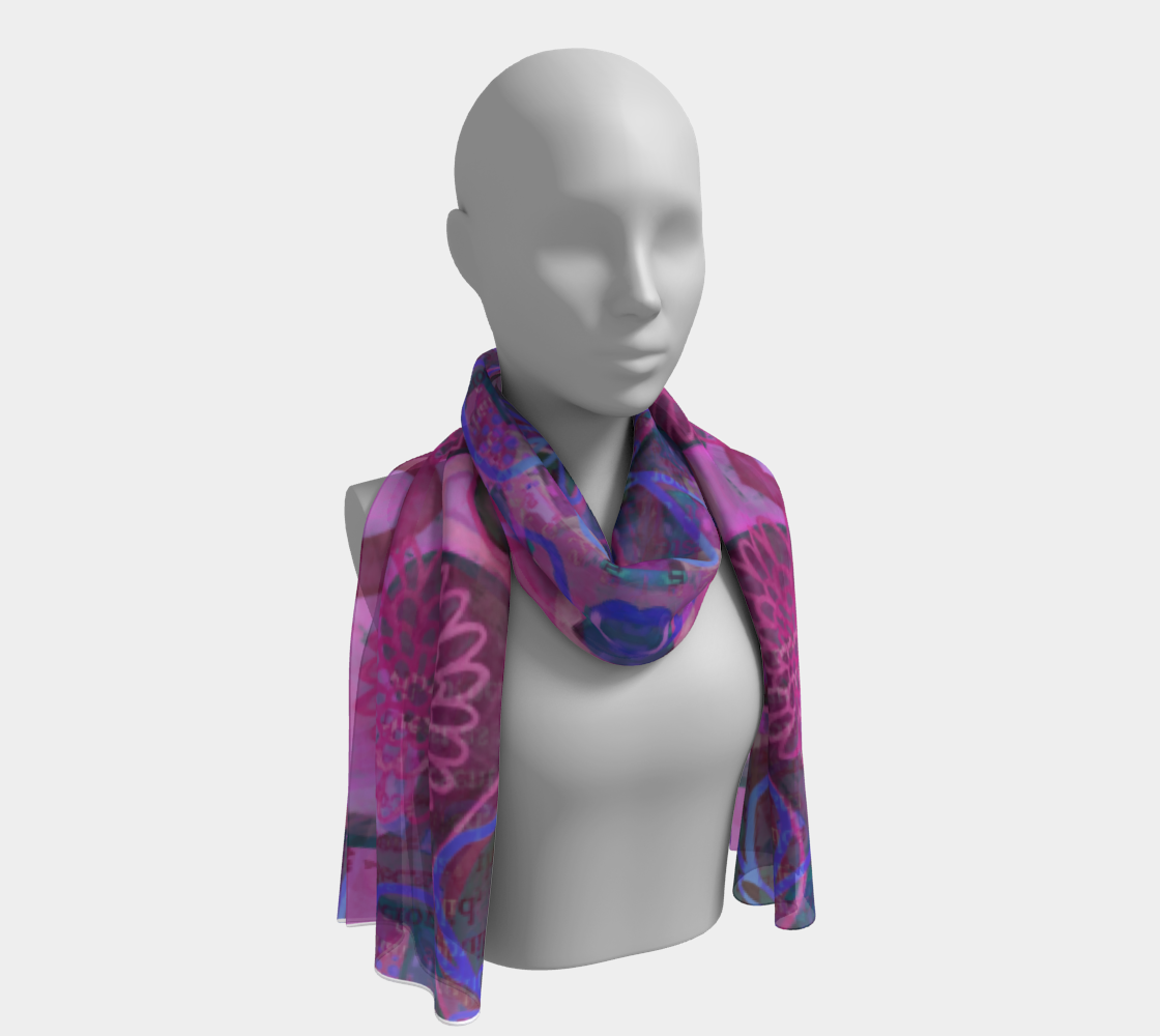Flower Garden Scarf by Deloresart