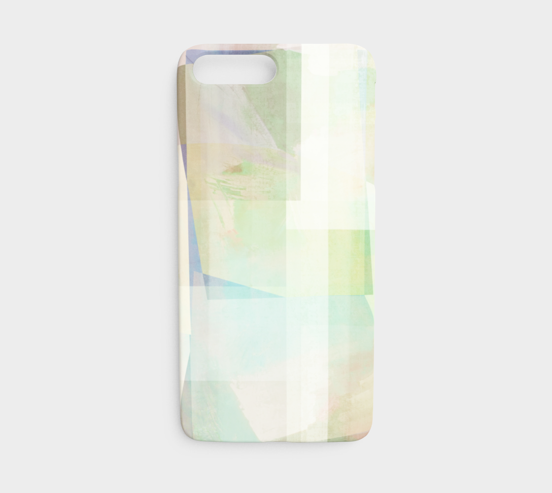 Del 490D Square Off Textured Purples And Greens Device Case - deloresartcanada
