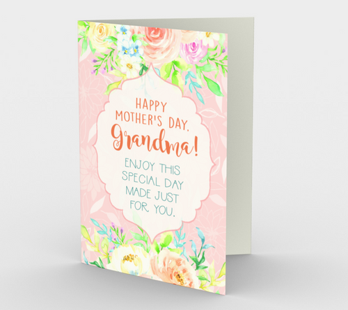 1195. Special Day For Grandma  Card by DeloresArt