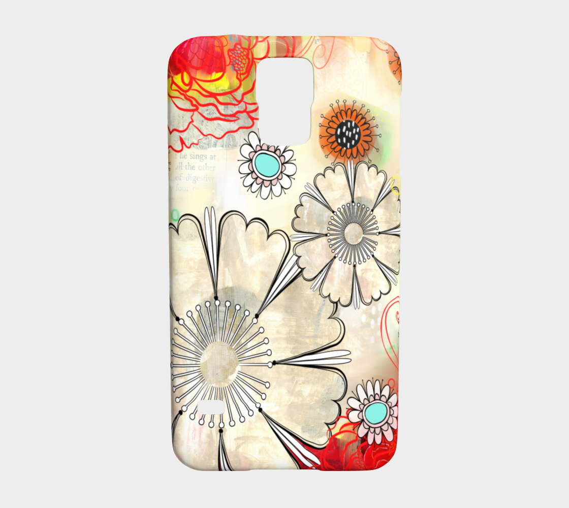 924  Floral Co Ordinate Device Case - deloresartcanada