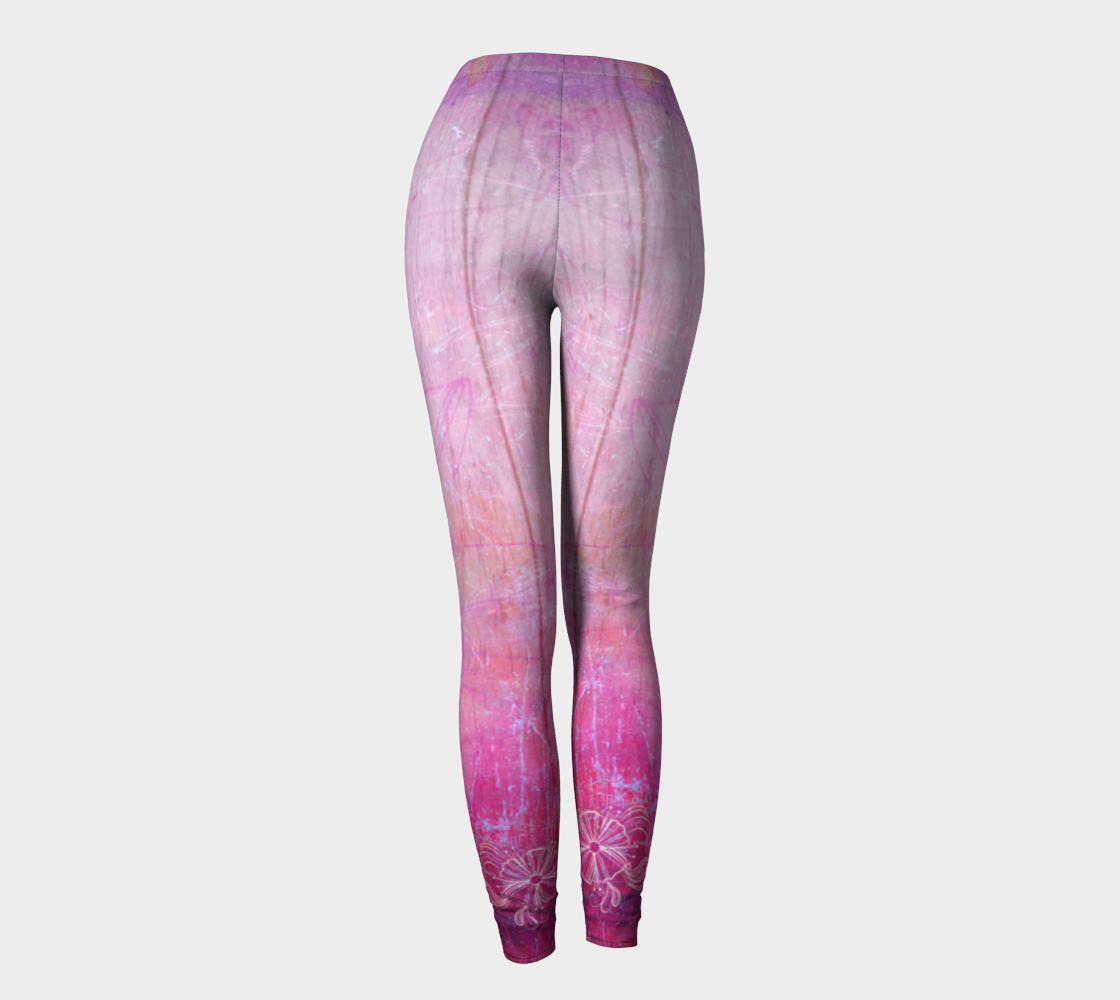 Grunge Purple Leggings by Deloresart
