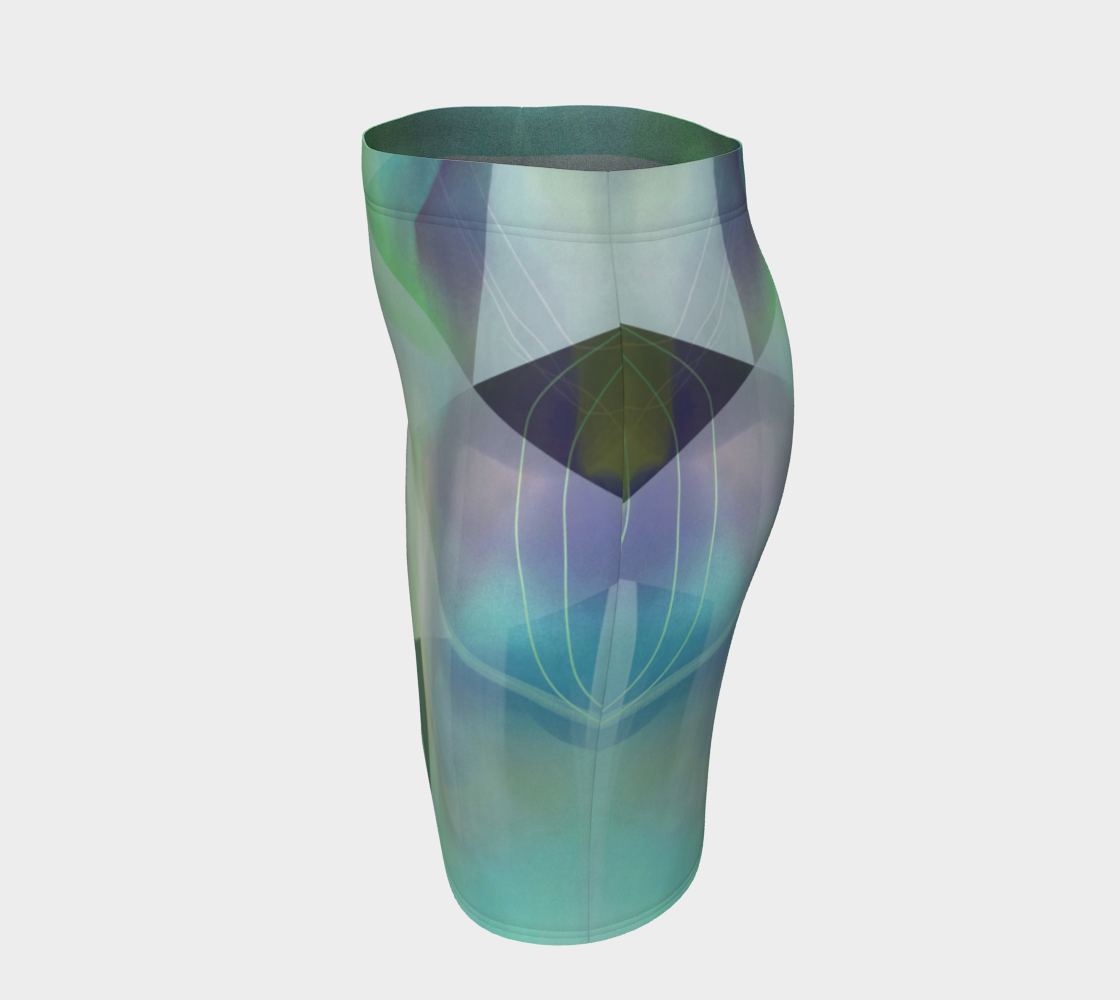 Be Still Textural Fitted Skirt by Deloresart - deloresartcanada