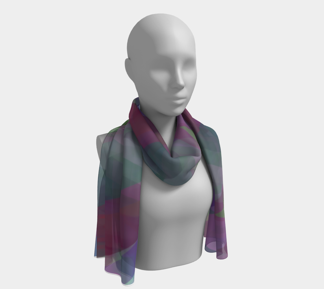 Kicking Horse Pass Scarf by Deloresart
