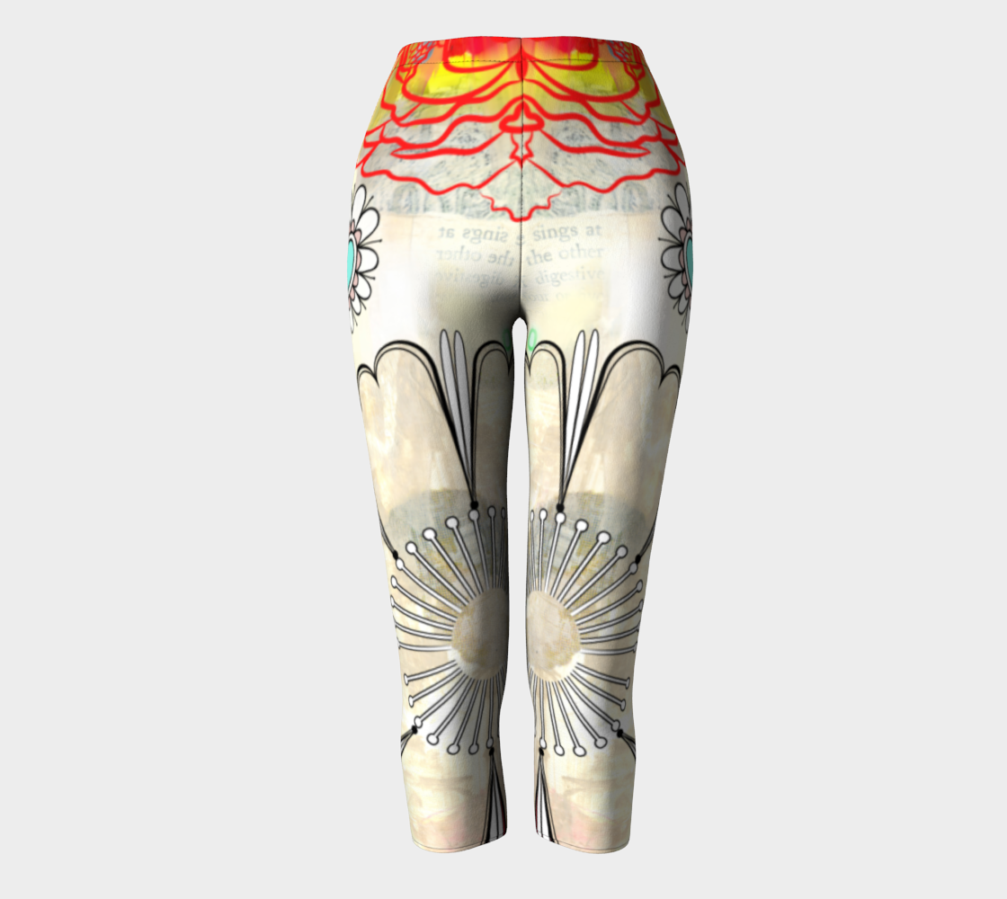 Flower Power Capris by Deloresart - deloresartcanada