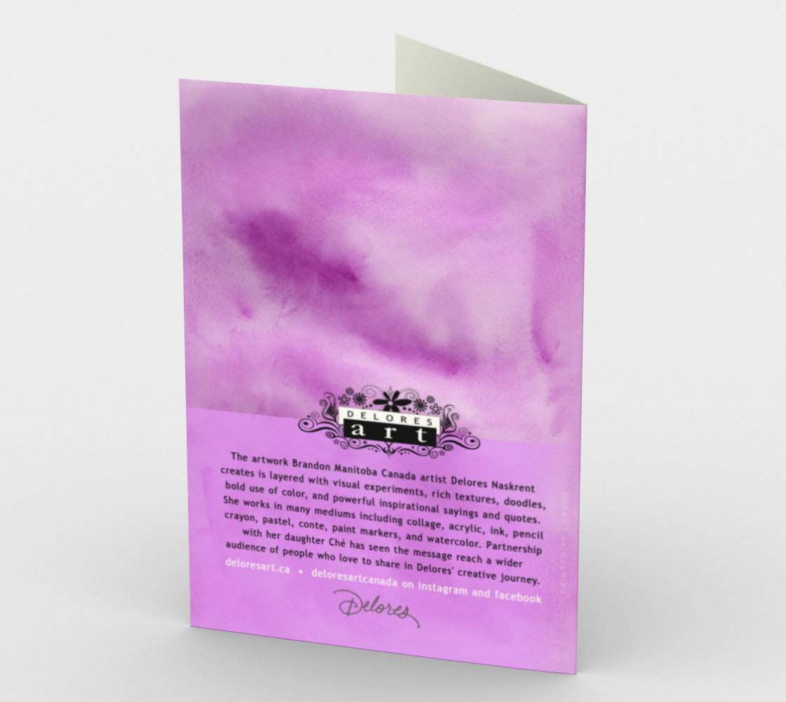 1420 Hello My Love Card by Deloresart - deloresartcanada