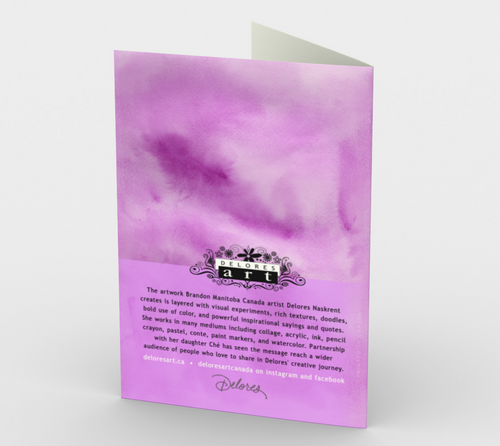 1420 Hello My Love Card by Deloresart - deloresartcanada