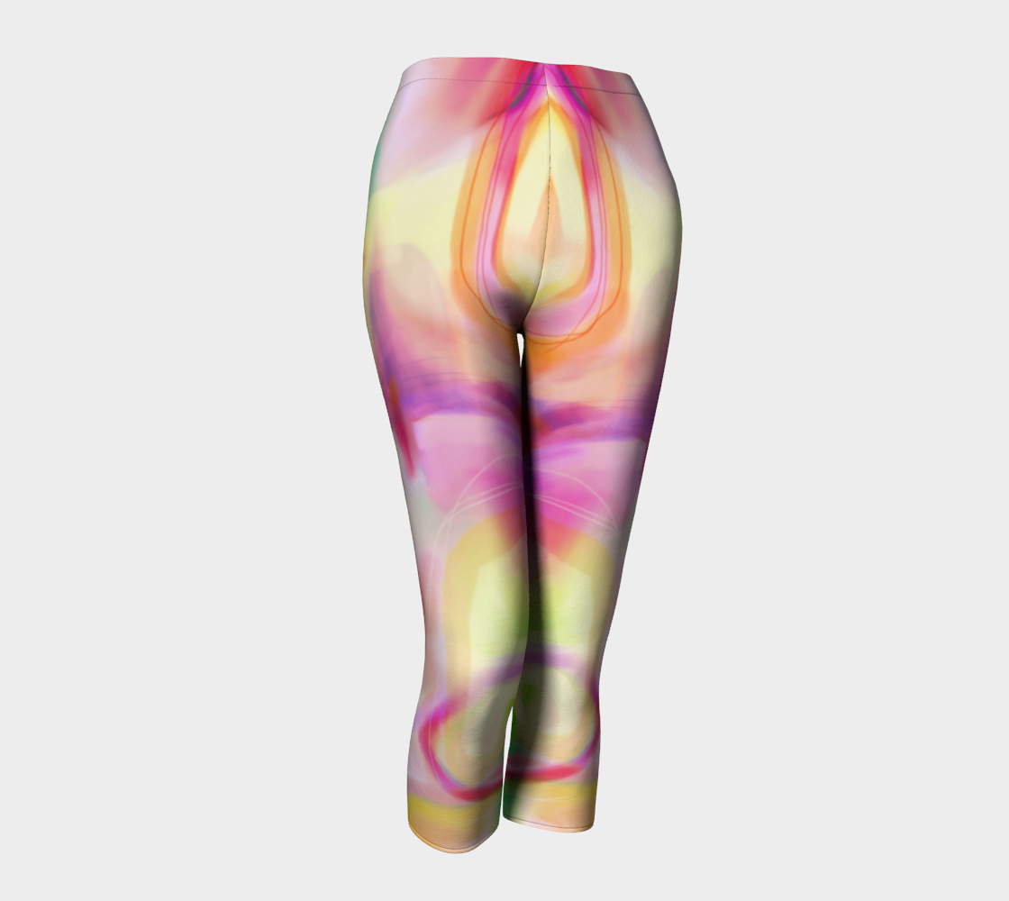 Apricot Pudding Capris by Deloresart - deloresartcanada