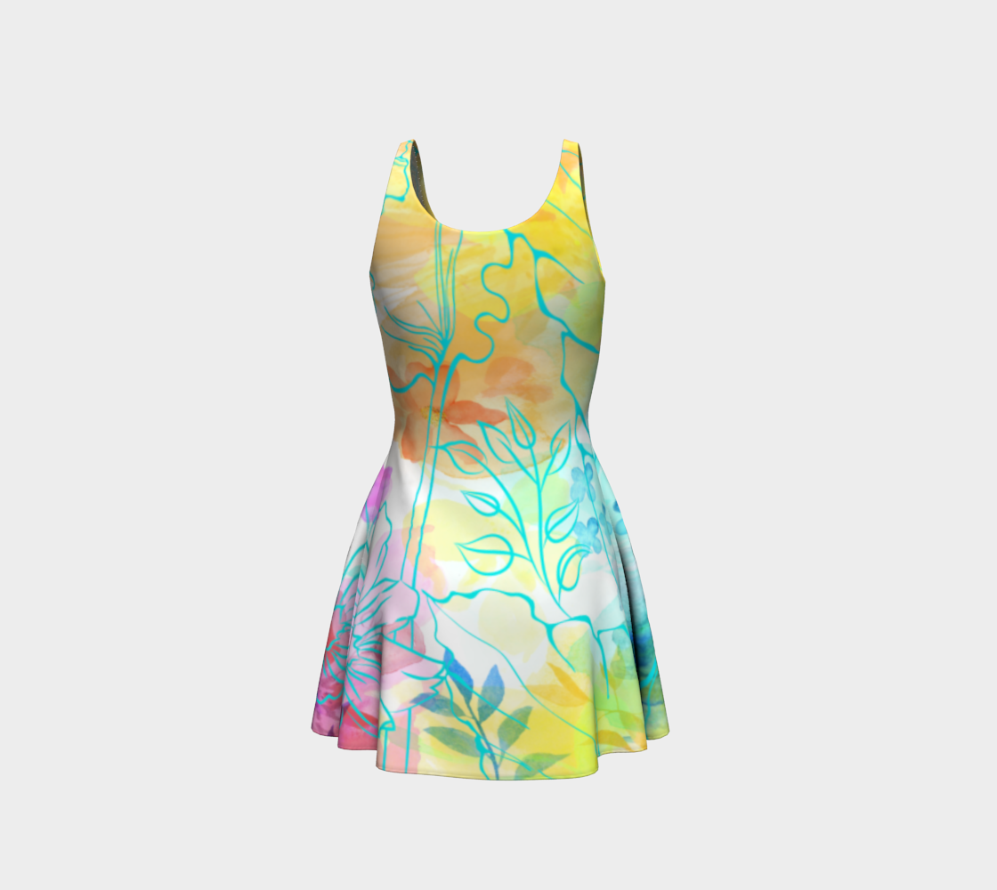 Posie Cluster Flare Dress by Deloresart