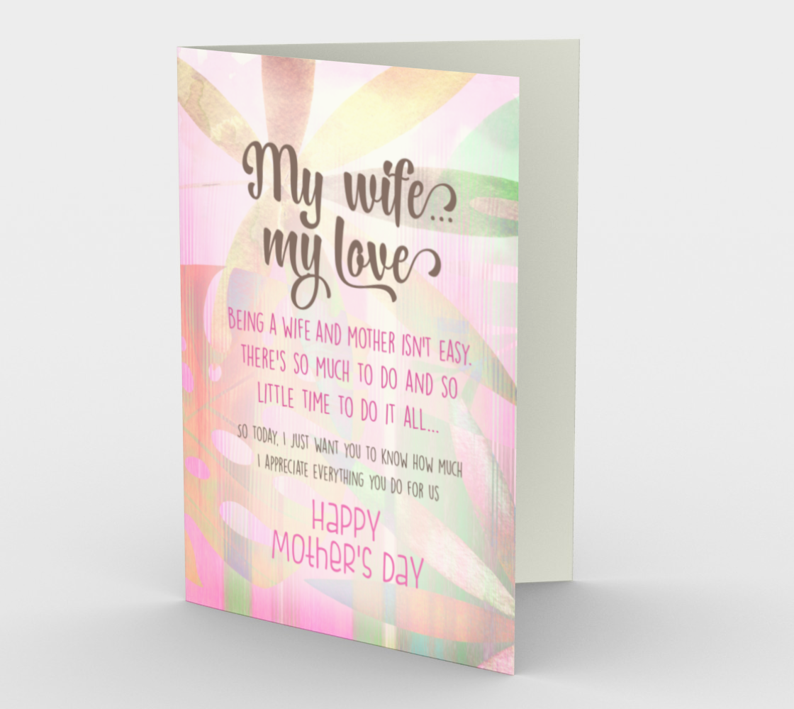1145. My Wife, My Love  Card by DeloresArt