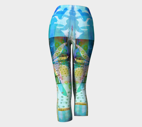 Graceful Sappling Collage Capris by Deloresart - deloresartcanada
