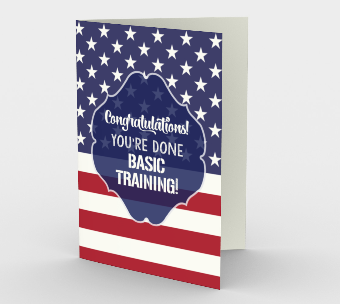 1379 Done your Basic Training Card by Deloresart - deloresartcanada