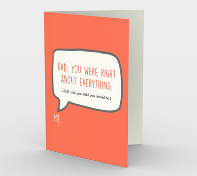 1259. Dad You Were Right  Card by DeloresArt