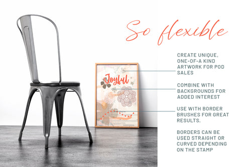 Volume 032 - Massive Collection Zen Inspired Brushes and Borders - deloresartcanada