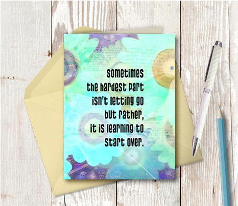 0700 Letting Go Note Card - deloresartcanada