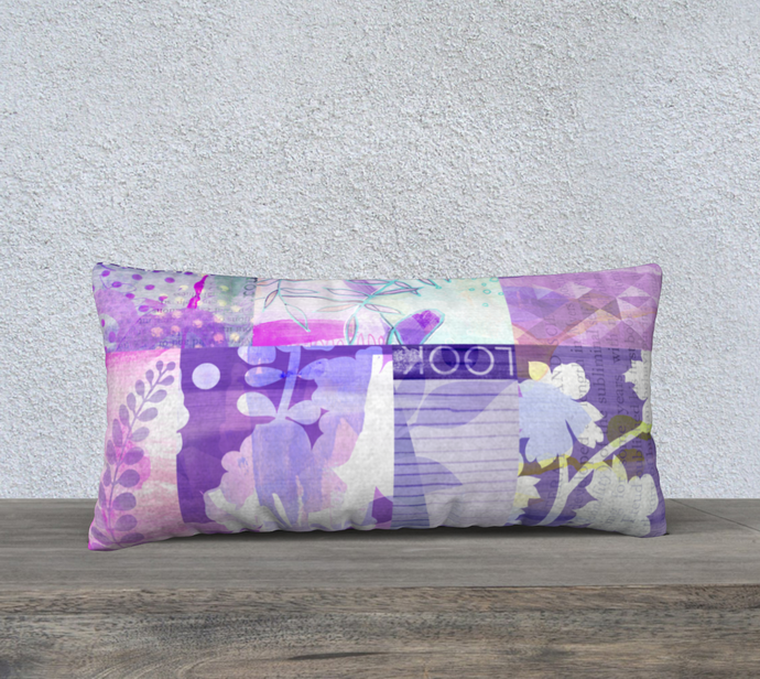 Arbour Mist Lumbar Pillow by Deloresart