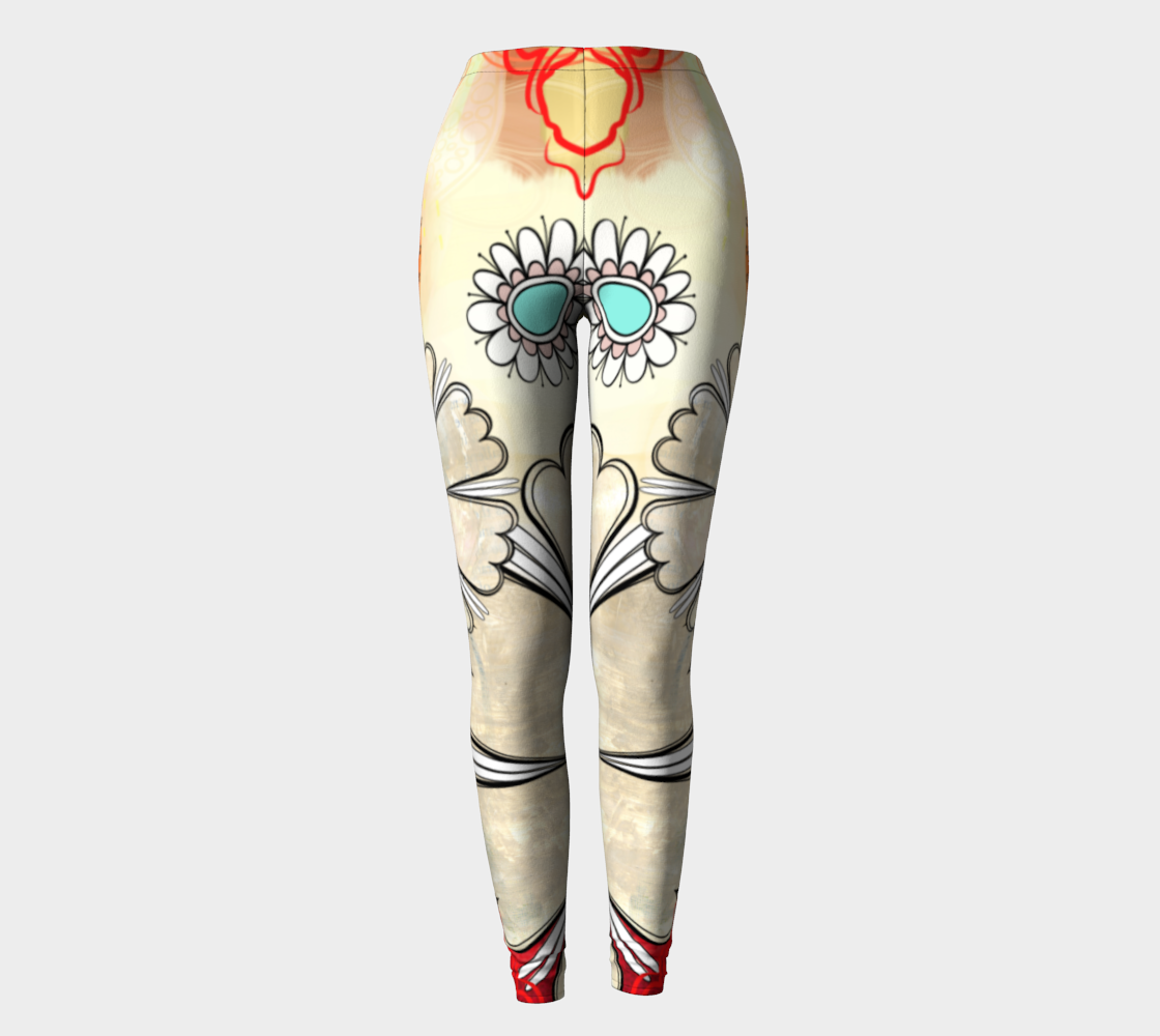 Flower Power Leggings by Deloresart - deloresartcanada