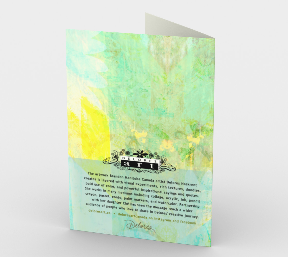0170 You Gave Me Roots and Wings  Card by DeloresArt - deloresartcanada
