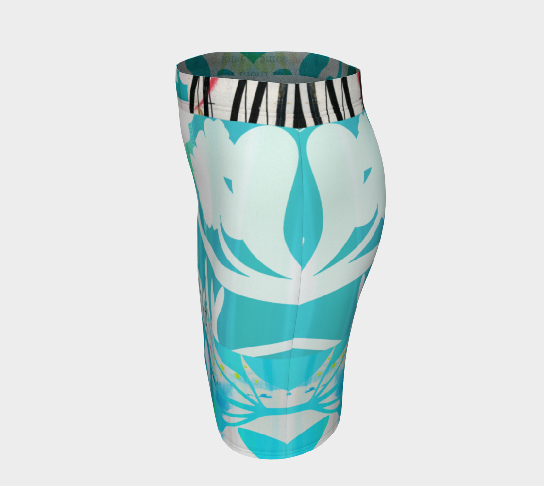 Russian Olive Fitted Skirt by Deloresart - deloresartcanada