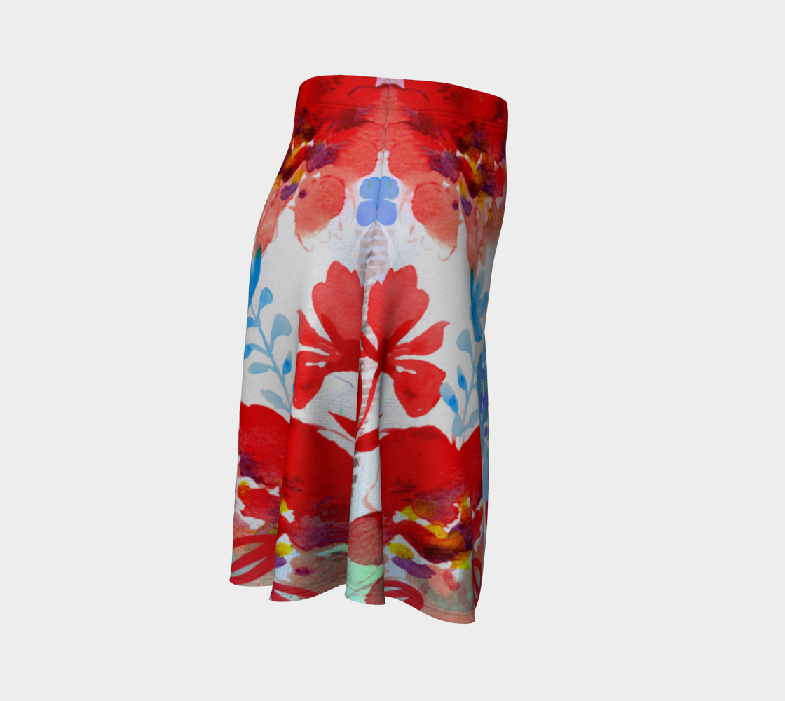 I Am a Queen Flare Skirt by Deloresart