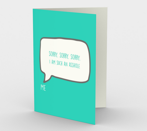 1209. Sorry Sorry Sorry  Card by DeloresArt - deloresartcanada