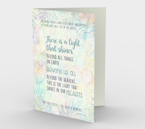 1273. Beyond Us All Floral  Card by DeloresArt - deloresartcanada