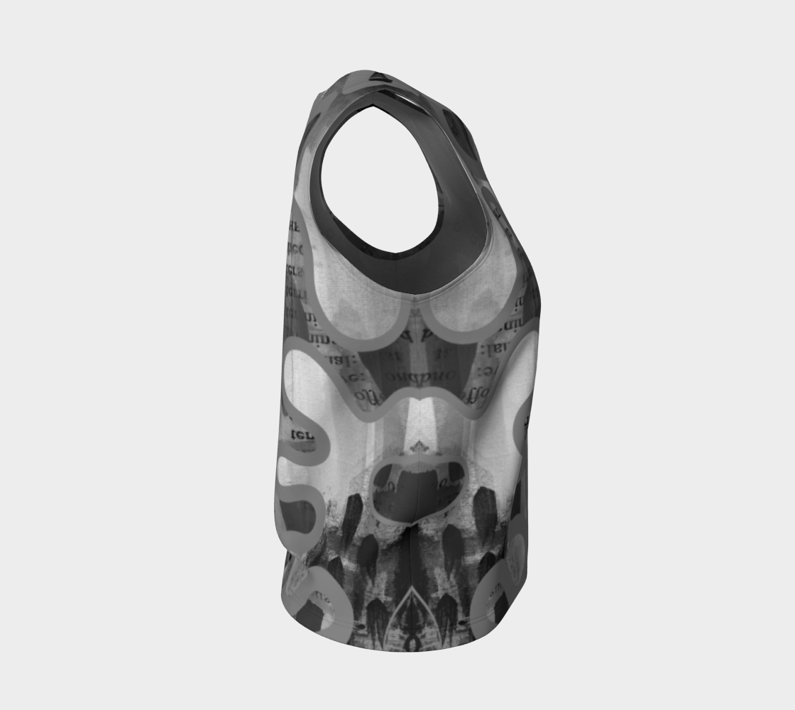 Sassy Serpentine Loose Tank Top in Grey - deloresartcanada