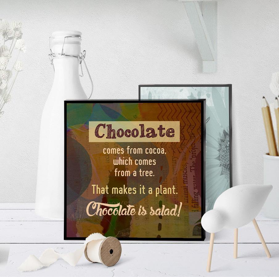 0726 Chocolate Comes From A Tree Art - deloresartcanada